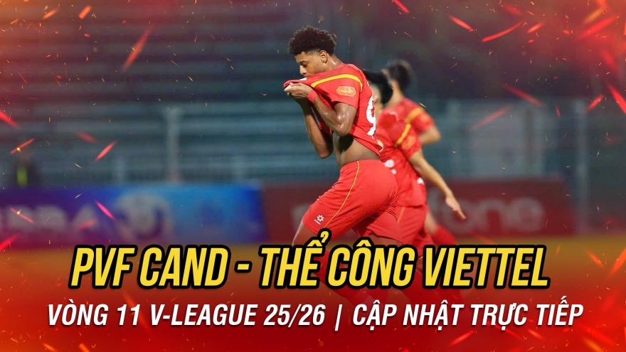 Trực tiếp PVF CAND 1-0 Thể Công Viettel: Amarildo sút tung lưới đội bóng cũ